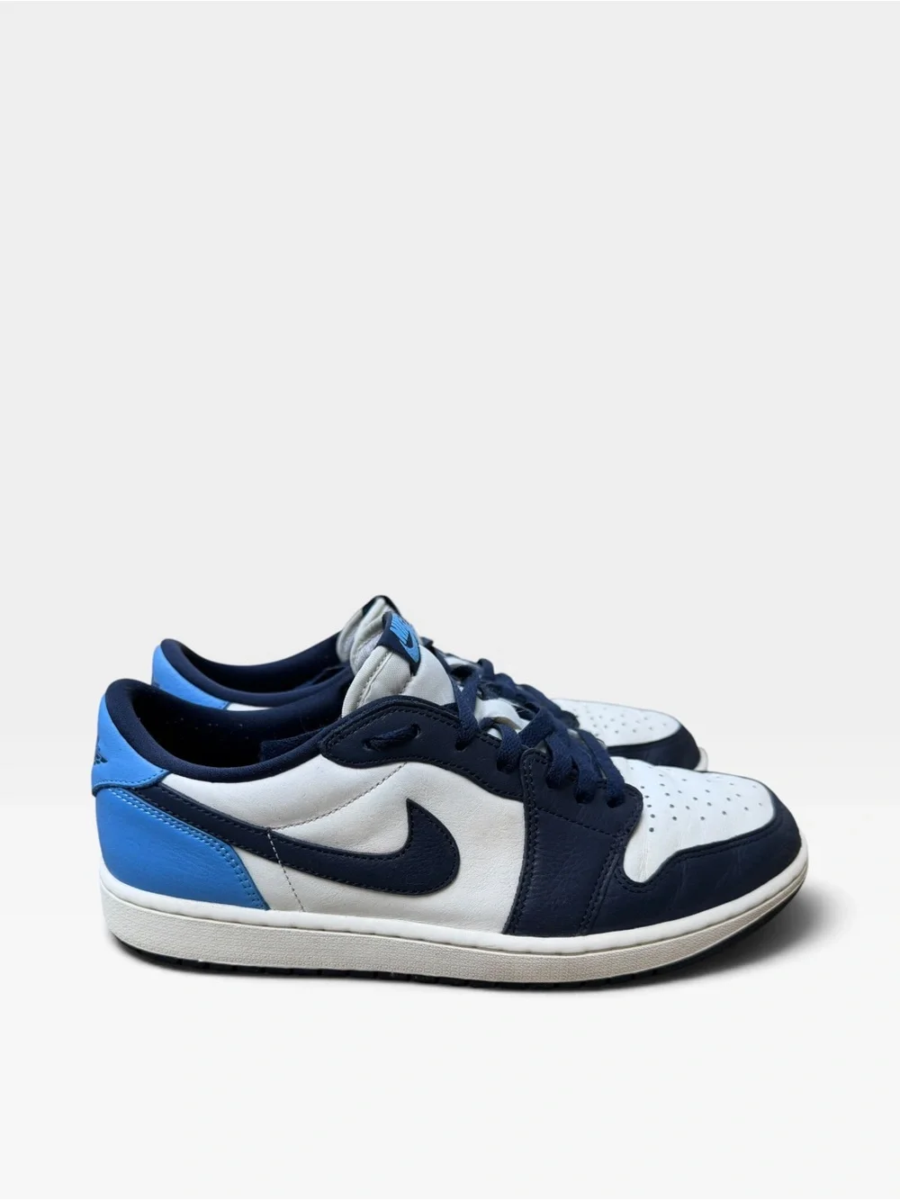 Air Jordan 1 Retro Low OG Men's Size 12 Obsidian/University Blue-Sail CZ0790 400
